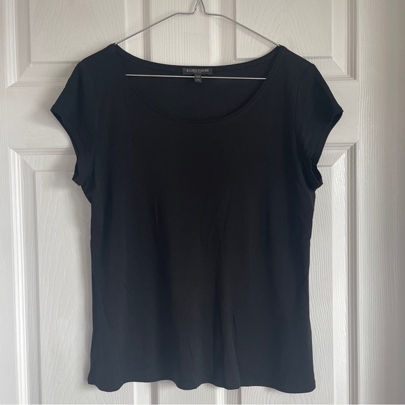 Eileen Fisher Stretch Silk Jersy Top SzPM Gently Used - Picture 8 of 8